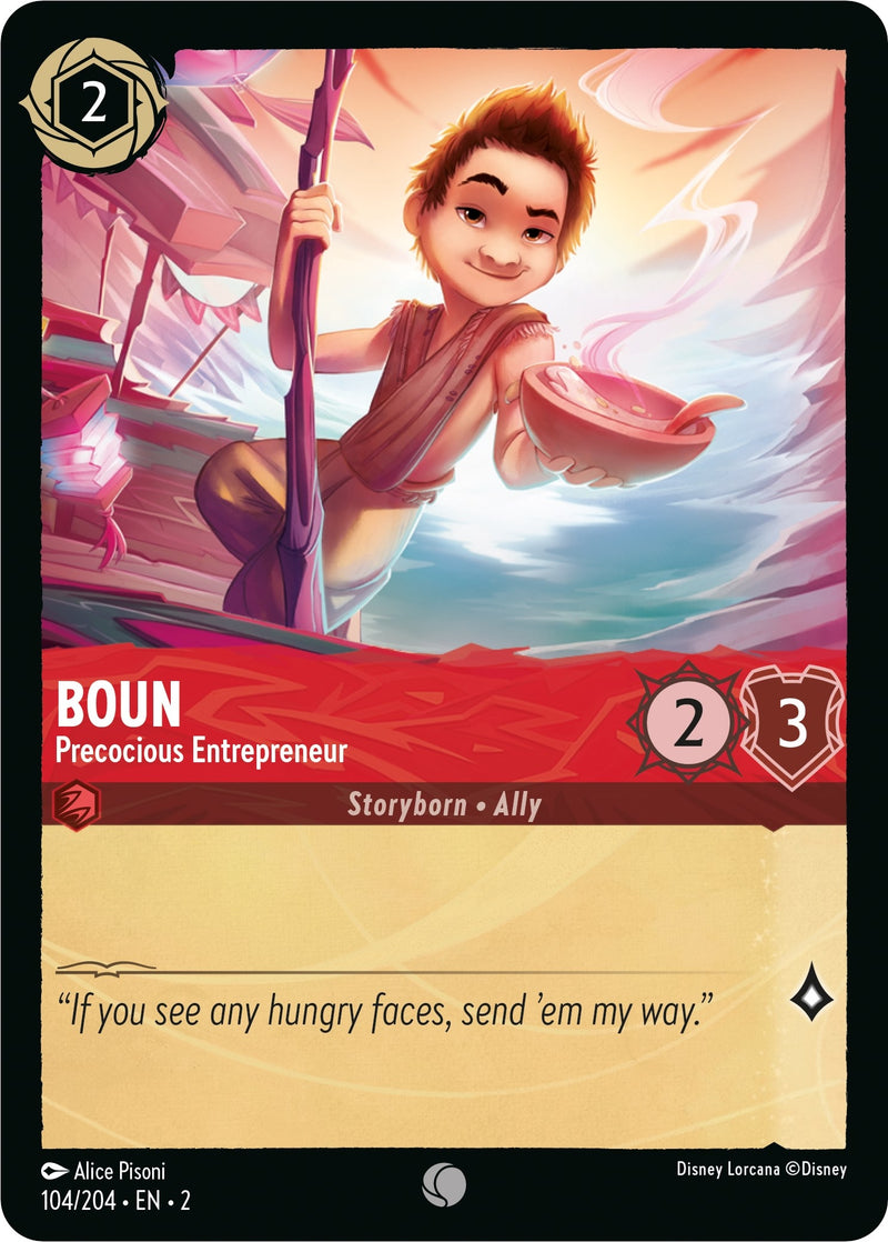 Boun - Precocious Entrepreneur (104) (2) - Disney Lorcana Single