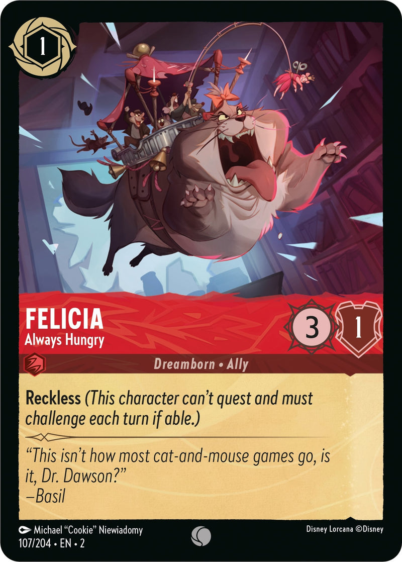 Felicia - Always Hungry (107) (2) - Disney Lorcana Single
