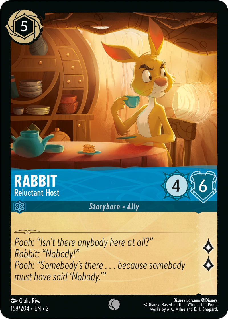 Rabbit - Reluctant Host (158) (2) - Disney Lorcana Single