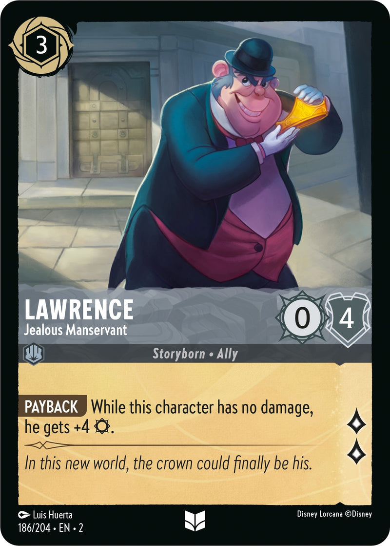 Lawrence - Jealous Manservant (186) (2) - Disney Lorcana Single