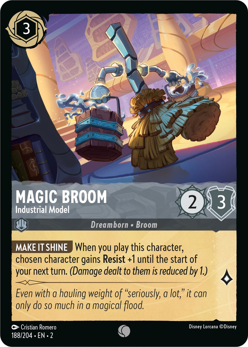 Magic Broom - Industrial Model (188) (2) - Disney Lorcana Single