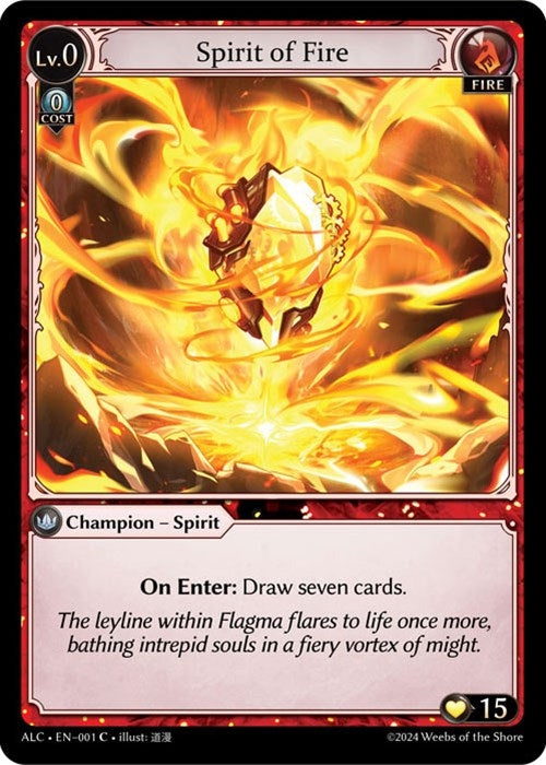 Image for Spirit of Fire (001) (Alchemical Revolution) - Grand Archive TCG