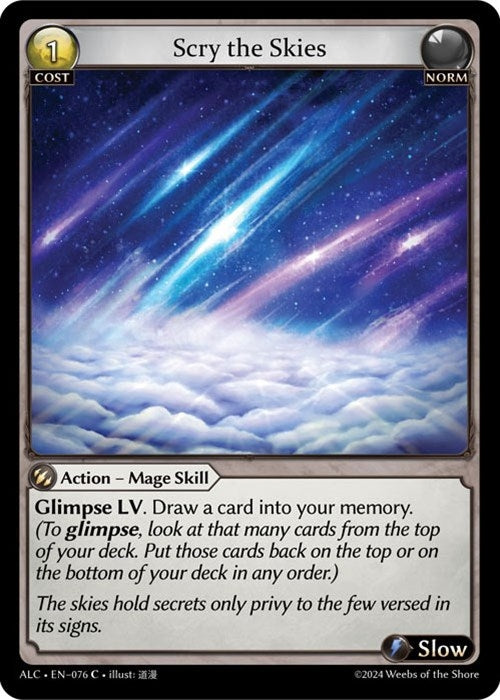Image for Scry the Skies (076) (Alchemical Revolution) - Grand Archive TCG