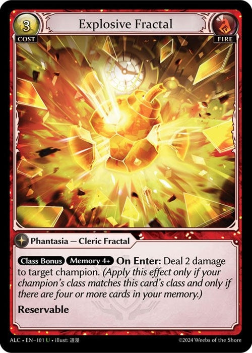 Image for Explosive Fractal (101) (Alchemical Revolution) - Grand Archive TCG