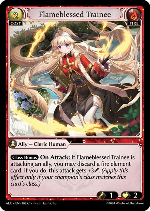 Image for Flameblessed Trainee (108) (Alchemical Revolution) - Grand Archive TCG