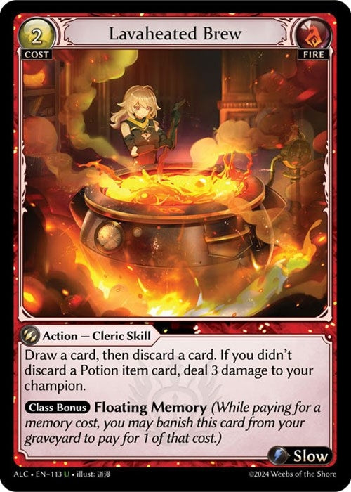 Image for Lavaheated Brew (113) (Alchemical Revolution) - Grand Archive TCG