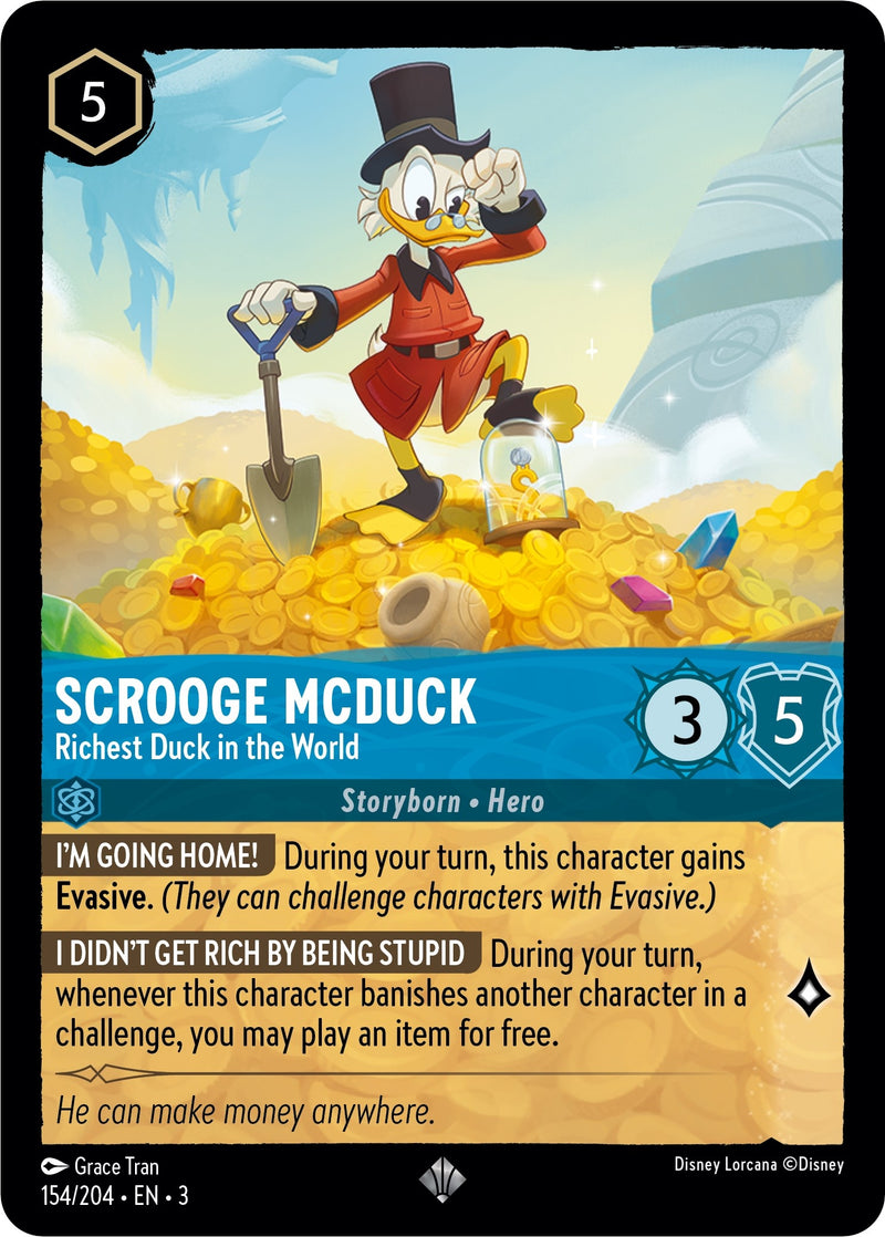 Scrooge McDuck - Richest Duck in the World (154) (3) - Disney Lorcana Single