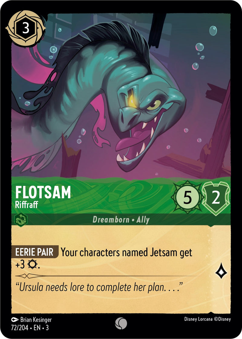 Flotsam - Riffraff (72) (3) - Disney Lorcana Single
