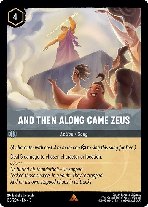 And Then Along Came Zeus (195) (3) - Disney Lorcana Single