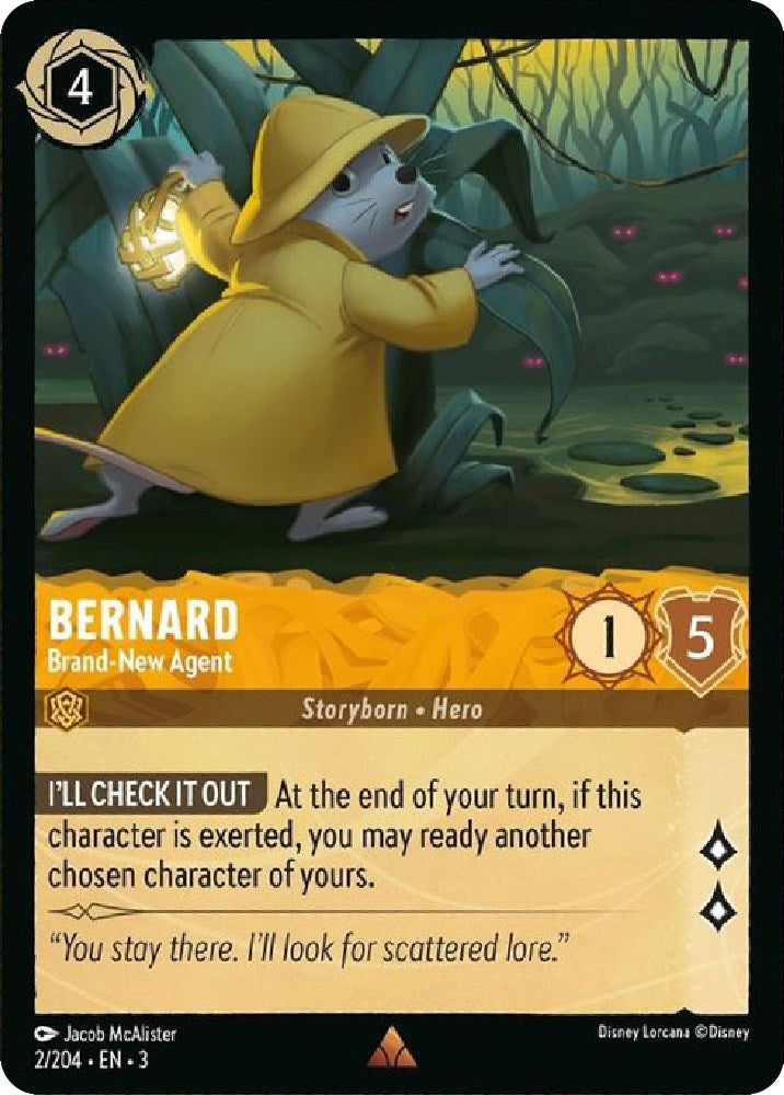Bernard - Brand-New Agent (2) (3) - Disney Lorcana Single