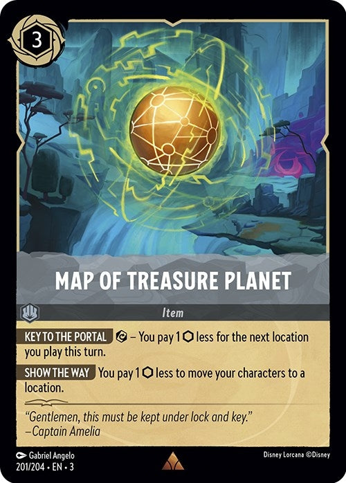 Map of Treasure Planet (201) (3) - Disney Lorcana Single