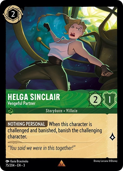 Helga Sinclair - Vengeful Partner (75) (3) - Disney Lorcana Single