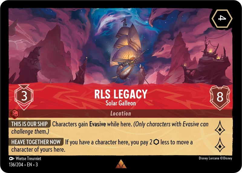 RLS Legacy - Solar Galleon (136) (3) - Disney Lorcana Single