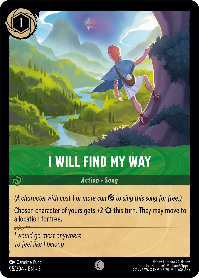 I Will Find My Way (95) (3) - Disney Lorcana Single