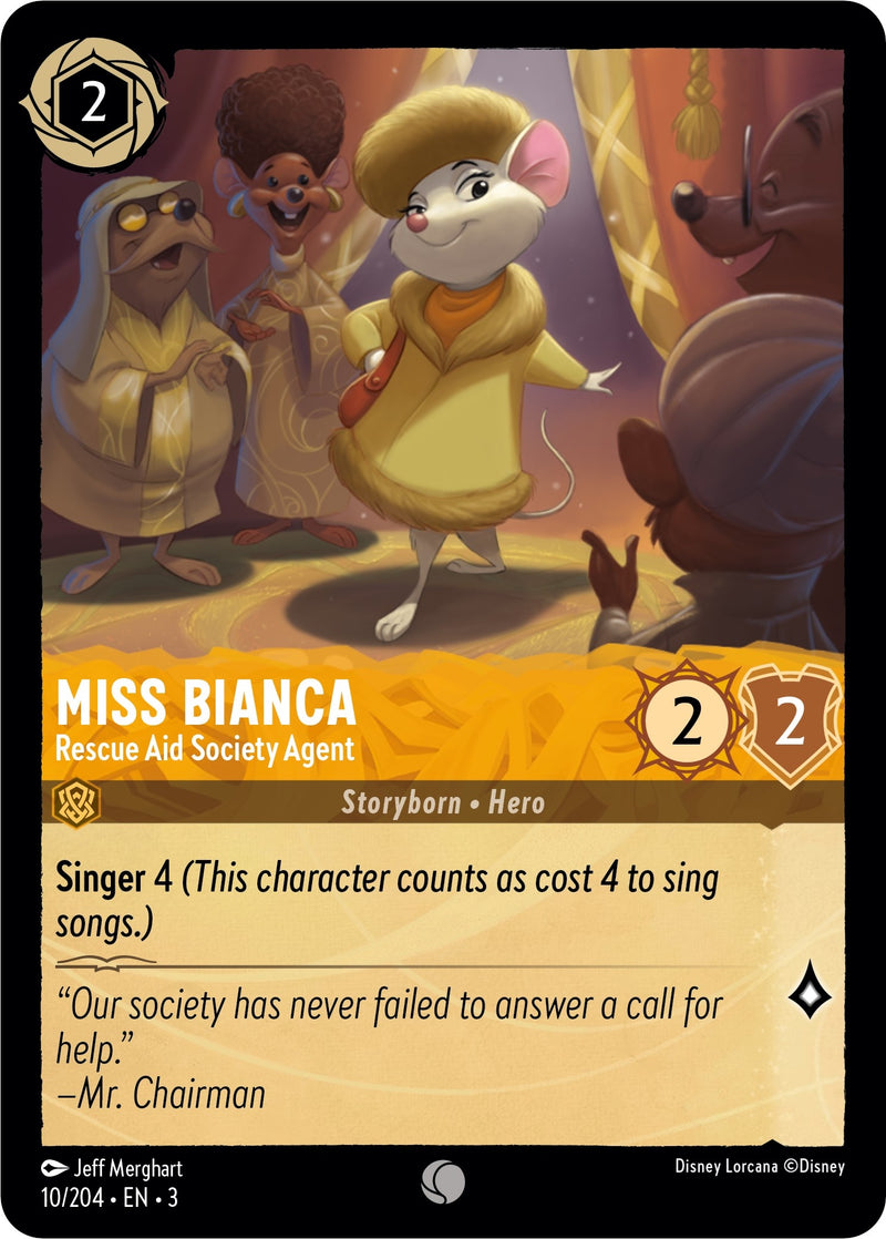 Miss Bianca - Rescue Aid Society Agent (10) (3) - Disney Lorcana Single
