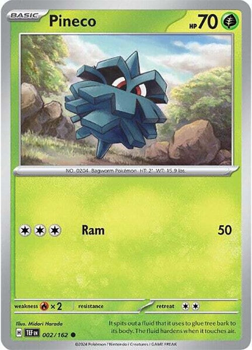 Pineco (002/162) (TEF) - Pokemon Single