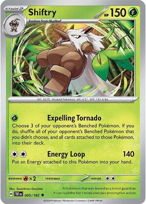 Shiftry - 005/162 (005/162) (TEF) - Pokemon Single