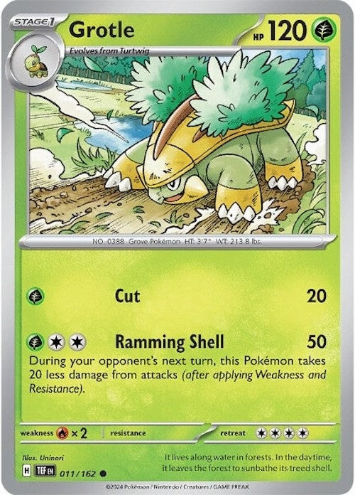 Grotle - 011/162 (011/162) (TEF) - Pokemon Single