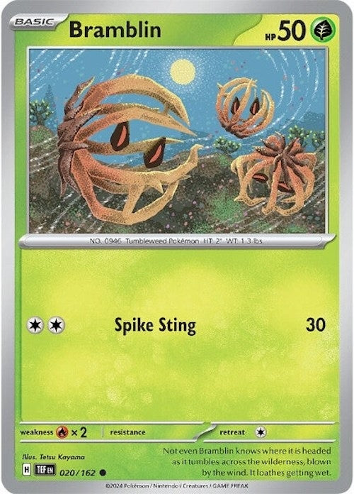Bramblin (020/162) (TEF) - Pokemon Single