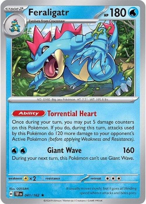 Feraligatr (041/162) (TEF) - Pokemon Single