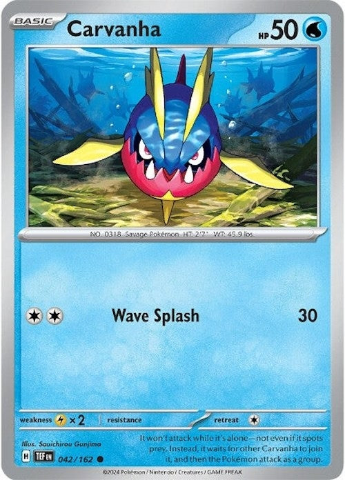 Carvanha (042/162) (TEF) - Pokemon Single