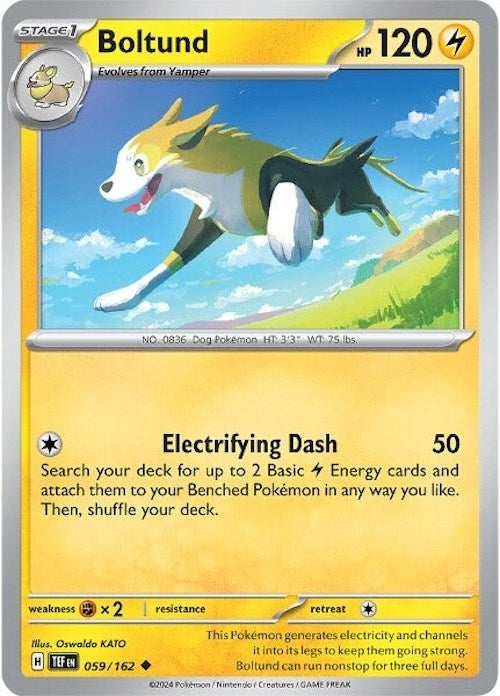 Boltund (059/162) (TEF) - Pokemon Single