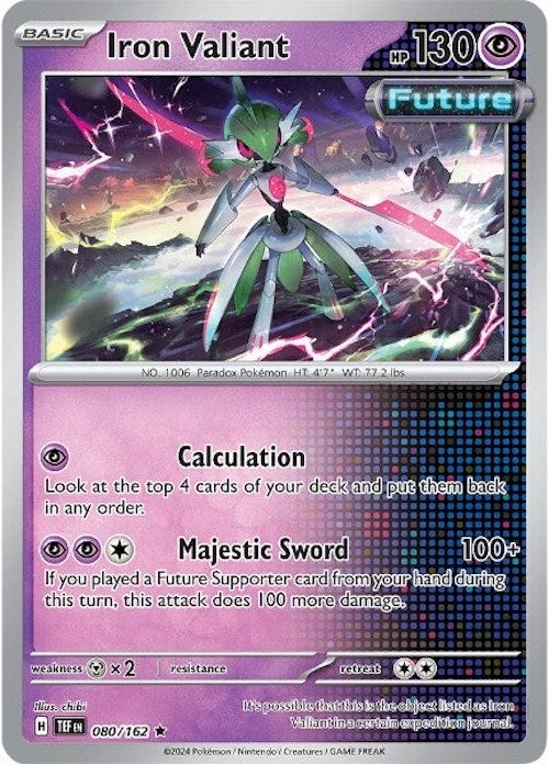 Iron Valiant - 080/162 (080/162) (TEF) - Pokemon Single