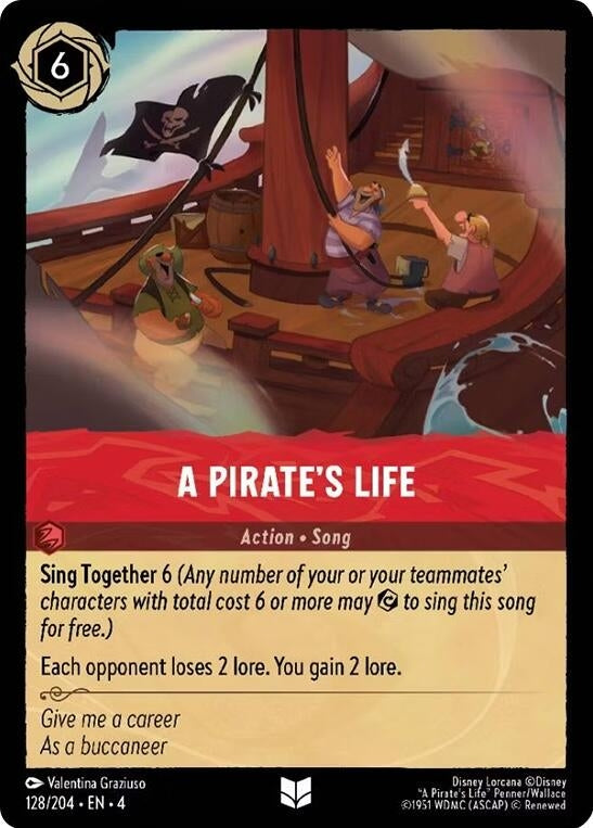 A Pirate’s Life (128) (4) - Disney Lorcana Single