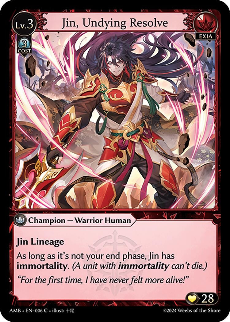 Jin, Undying Resolve (006) (AMB1E)