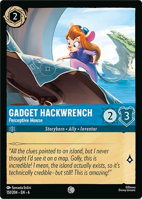 Gadget Hackwrench - Perceptive Mouse (151) (6) - Disney Lorcana Single