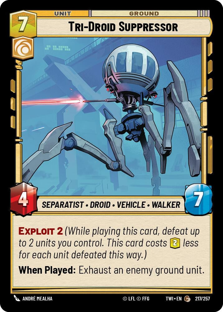 Tri-Droid Suppressor (217/257) (Twilight of the Republic)
