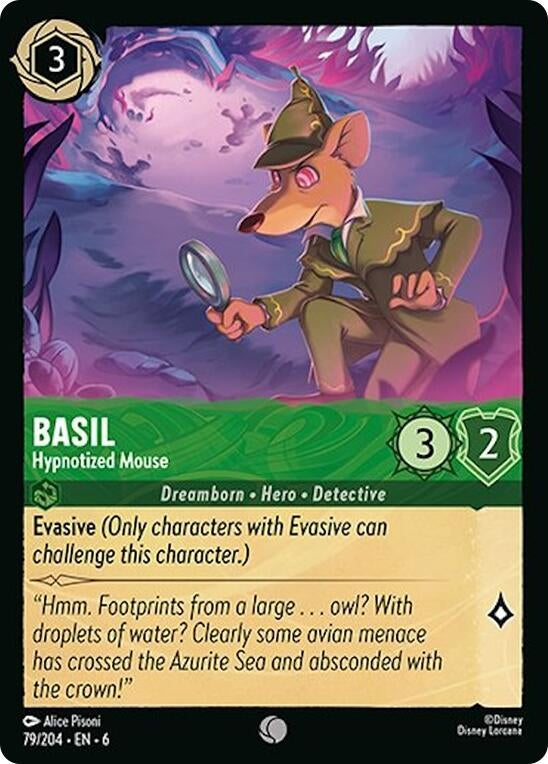 Basil - Hypnotized Mouse (79) (6) - Disney Lorcana Single