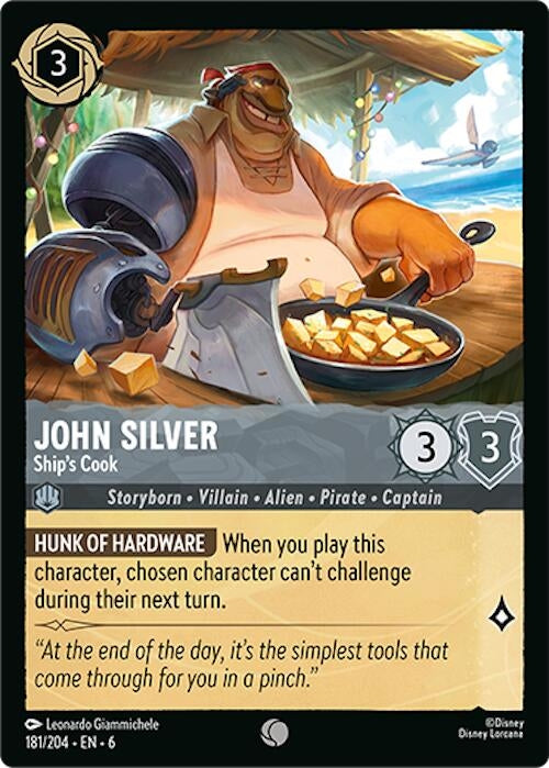 John Silver - Ship’s Cook (181) (6) - Disney Lorcana Single