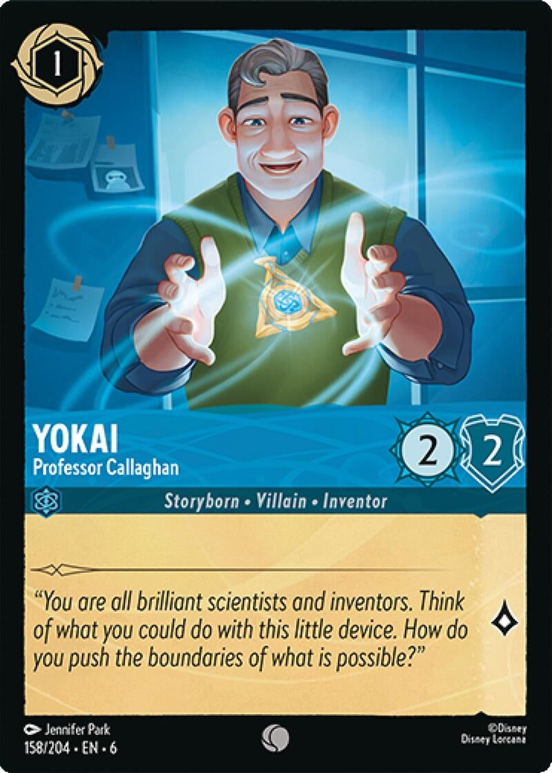 Yokai - Professor Callaghan (158) (6) - Disney Lorcana Single