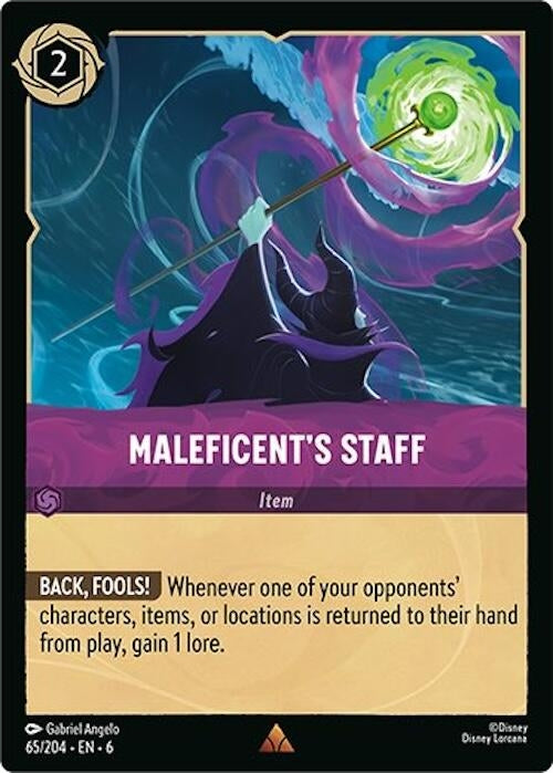 Maleficent’s Staff (65) (6) - Disney Lorcana Single