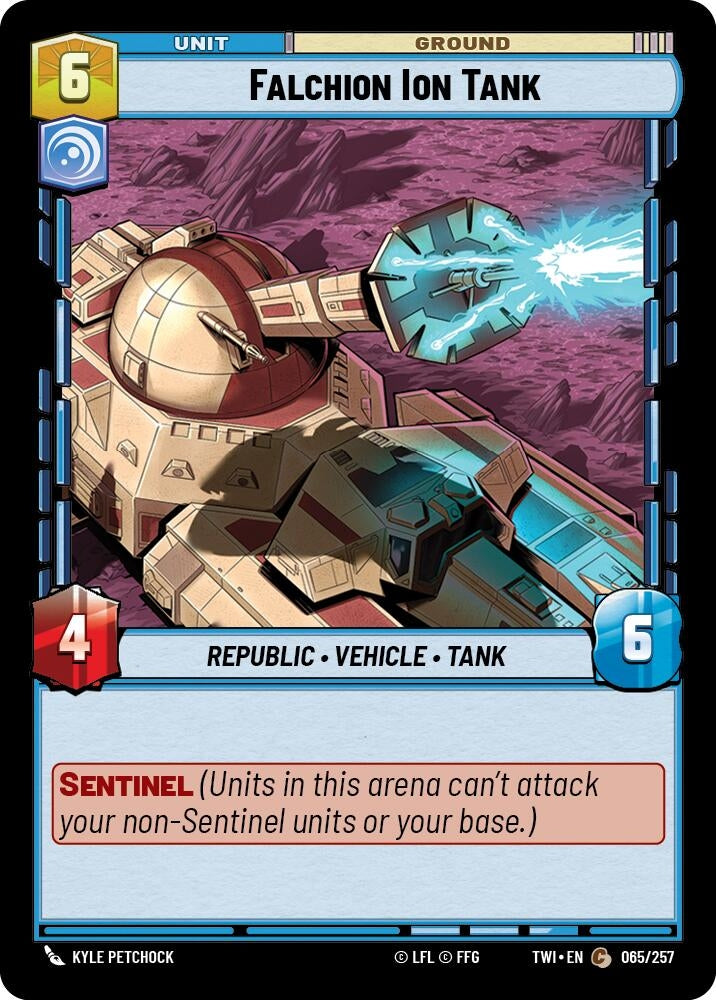 Falchion Ion Tank (65) (TOR) - Star Wars: Unlimited Single