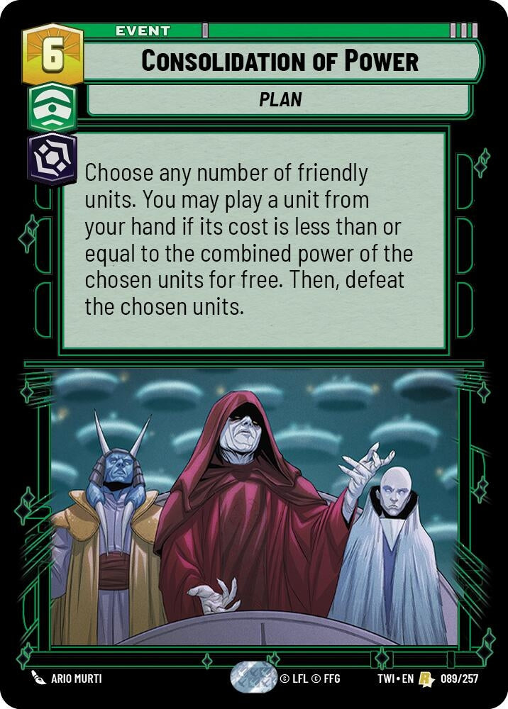 Consolidation of Power (89) (TOR) - Star Wars: Unlimited Single