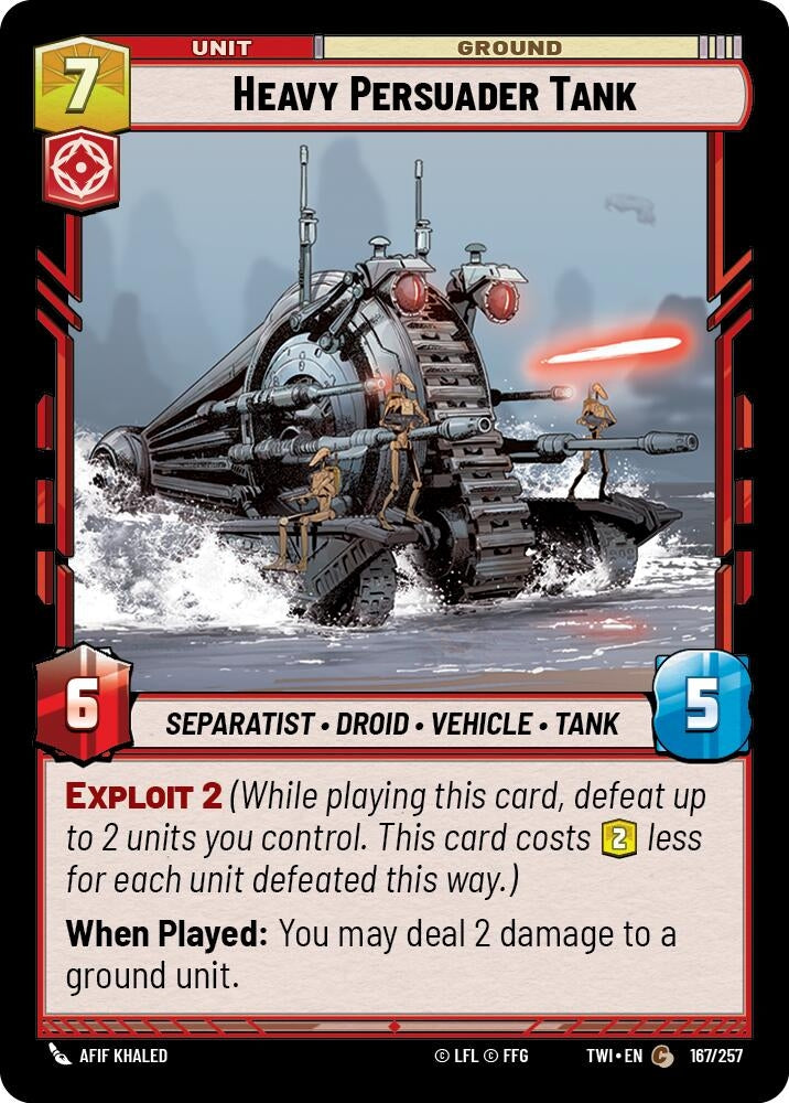 Heavy Persuader Tank (167) (TOR) - Star Wars: Unlimited Single