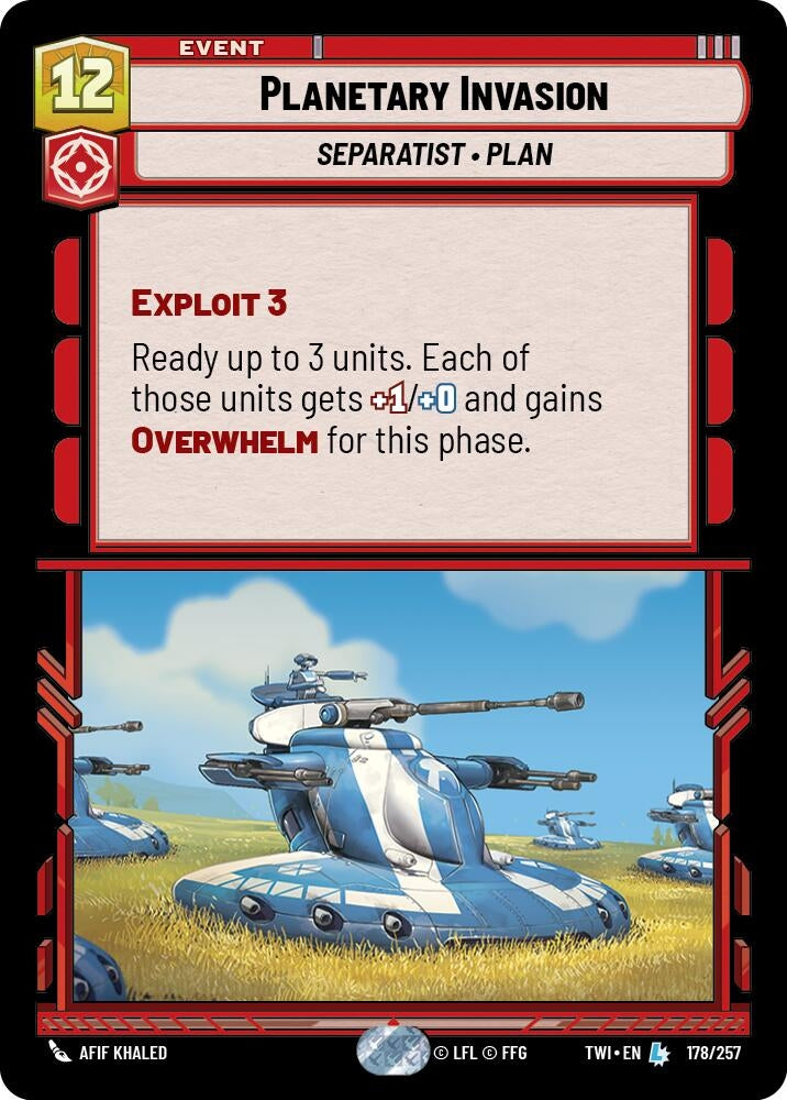 Planetary Invasion (178) (TOR) - Star Wars: Unlimited Single