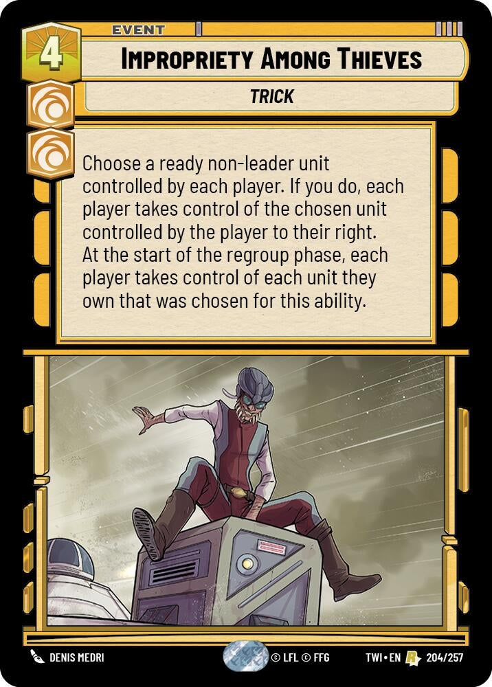 Impropriety Among Thieves (204) (TOR) - Star Wars: Unlimited Single
