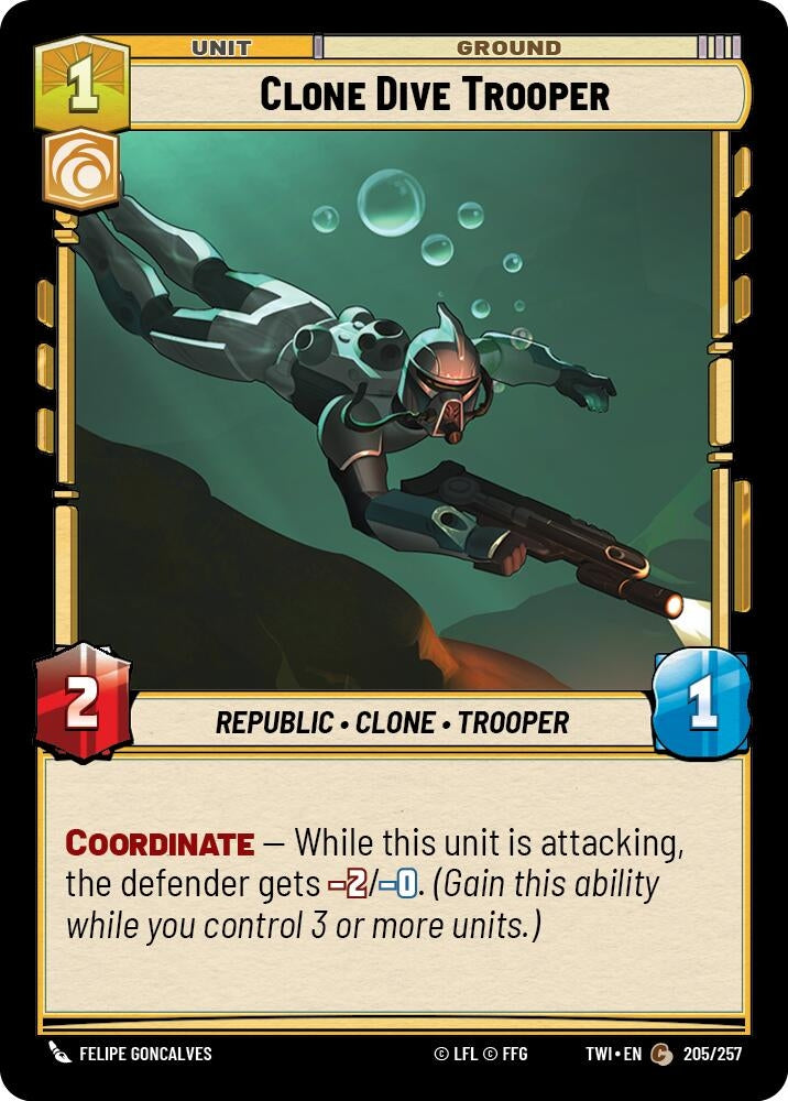 Clone Dive Trooper (205) (TOR) - Star Wars: Unlimited Single