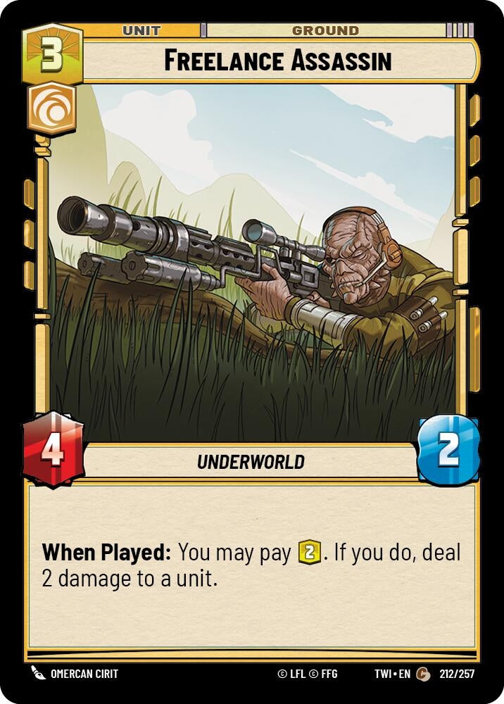 Freelance Assassin (212) (TOR) - Star Wars: Unlimited Single