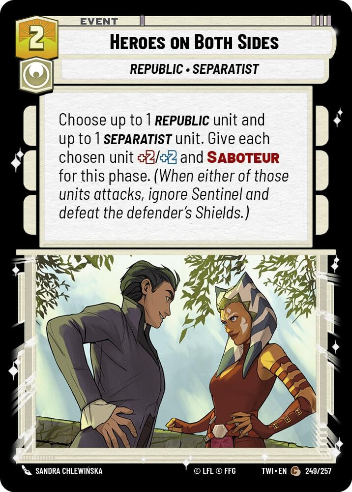 Heroes on Both Sides (249) (TOR) - Star Wars: Unlimited Single