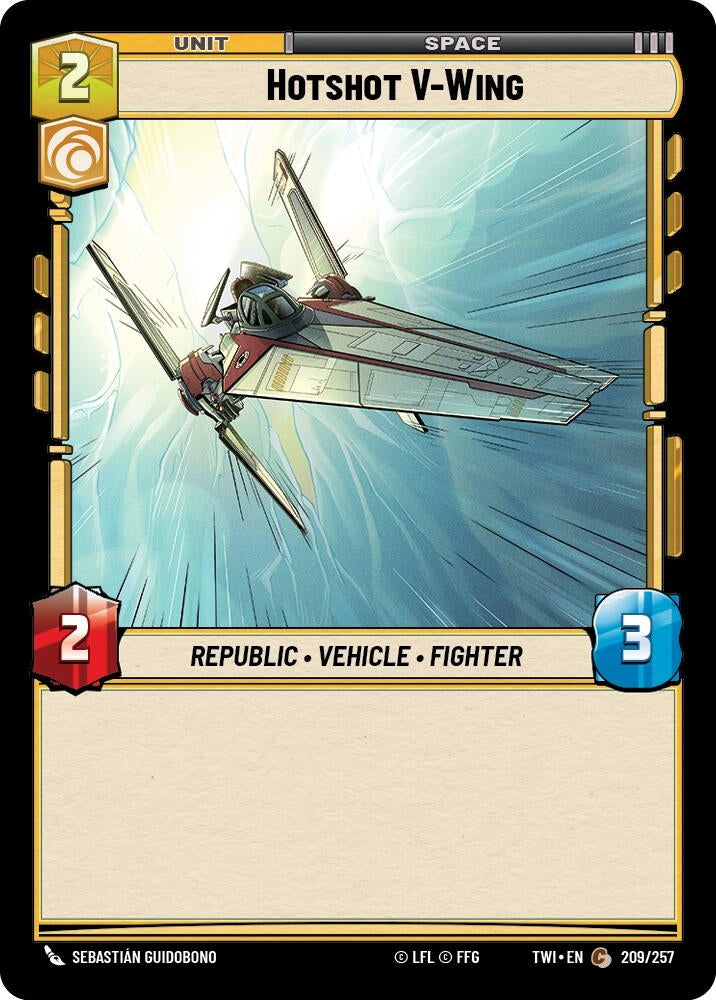 Hotshot V-Wing (209) (TOR) - Star Wars: Unlimited Single