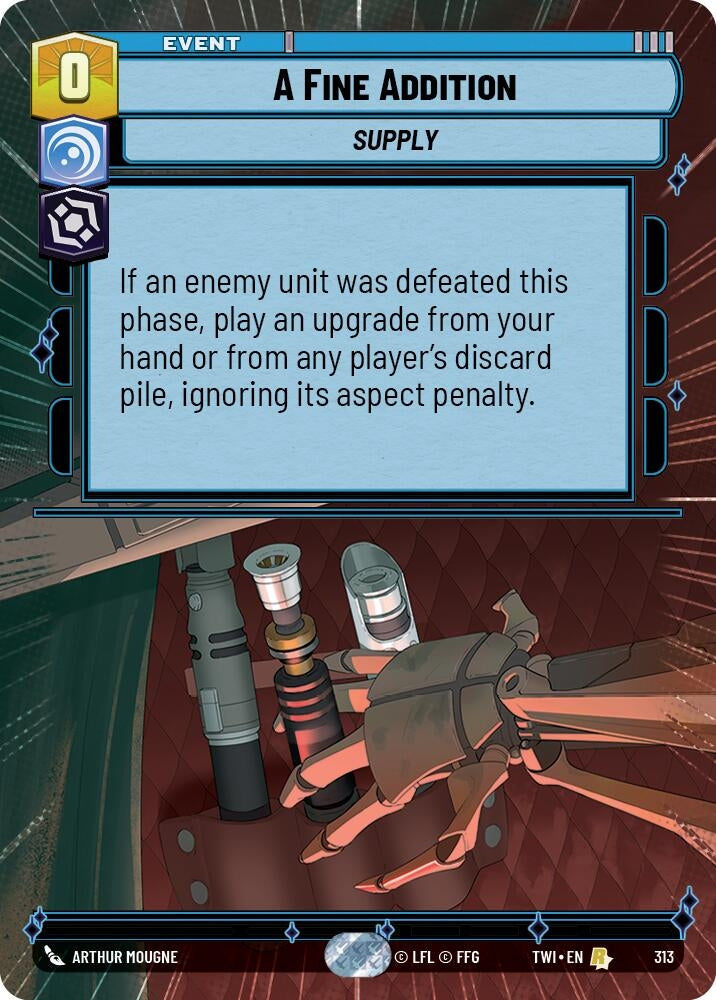 A Fine Addition (Hyperspace) (313) (TOR) - Star Wars: Unlimited Single