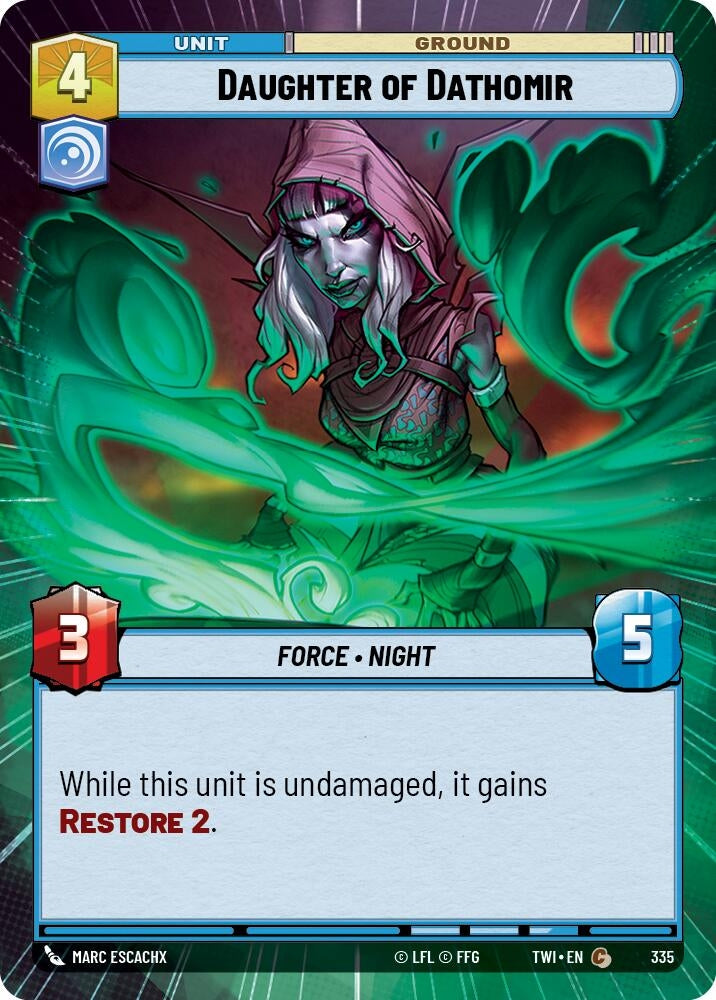 Daughter of Dathomir (Hyperspace) (335) (TOR) - Star Wars: Unlimited Single