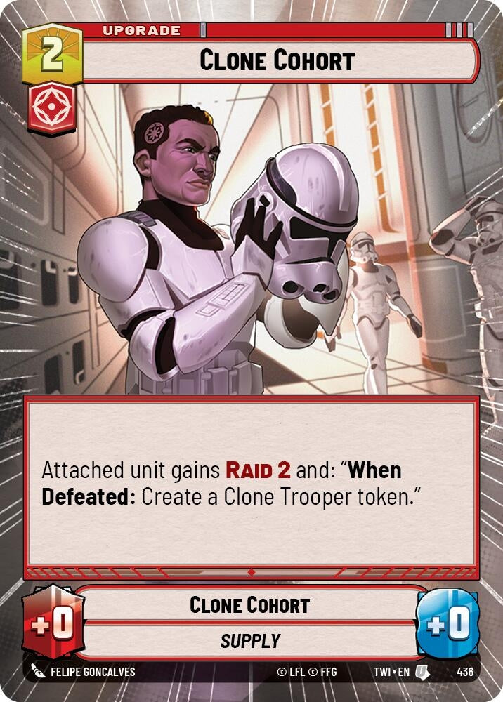 Clone Cohort (Hyperspace) (436) (TOR) - Star Wars: Unlimited Single