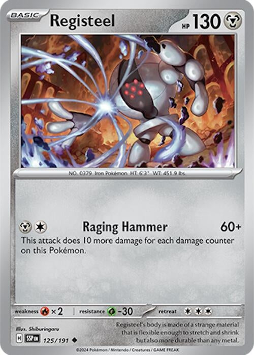 Registeel (125/191) (SV08: Surging Sparks)