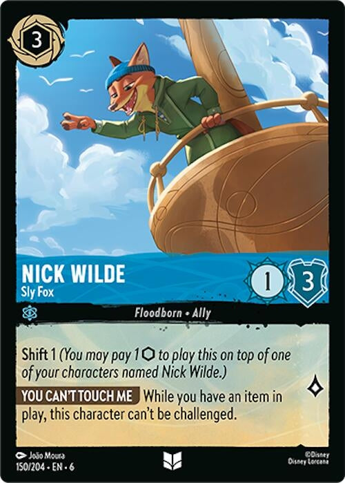 Nick Wilde – Sharp Fox (150) (6) - Disney Lorcana Single