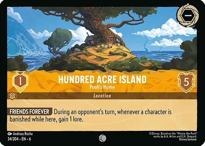 Hundred Acre Island - Pooh’s Home (34) (6) - Disney Lorcana Single